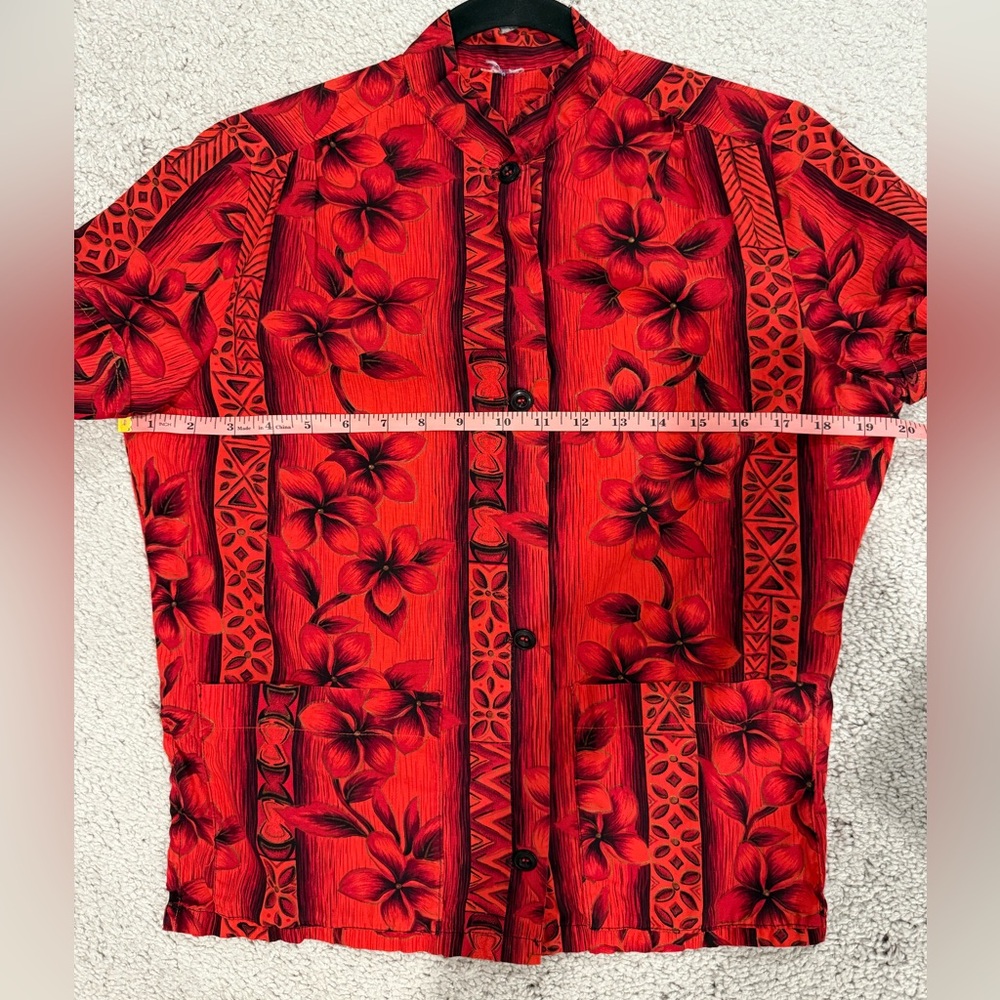 Vintage Hawaiian Teatimer Blouse Top